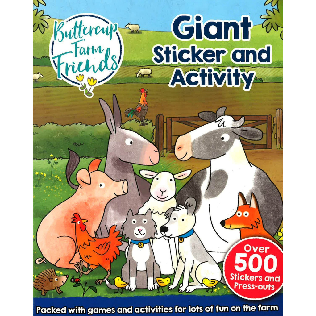 Buttercup Farm Friends Giant Sticker And Activity หนังสือเด็ก กิจกรรม ระบายสี สติ๊กเกอร์ ภาษาอังกฤษ 