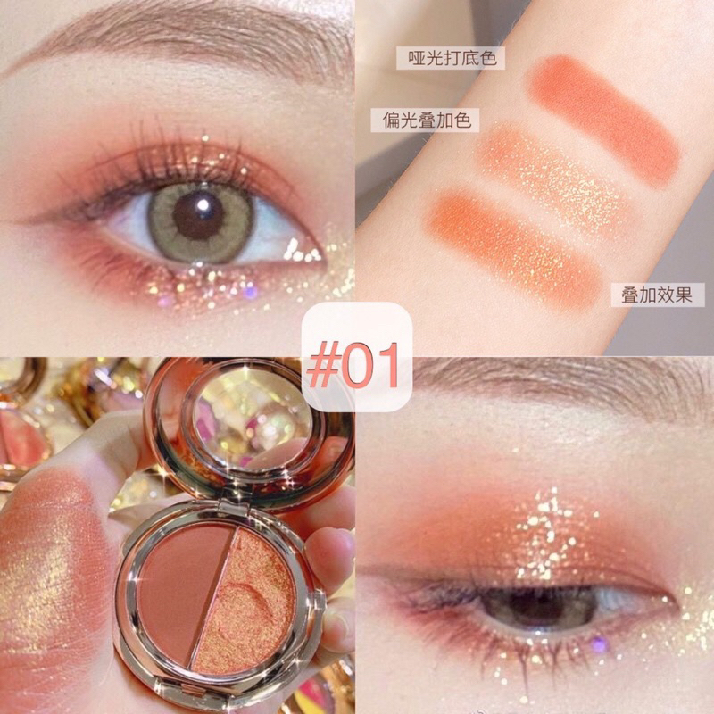 อายแชโดว์ Lameila eyeshadow 2สี ติดทนนาน กันน้ำ กันเหงื่อ --5121 - รูปที่ 4