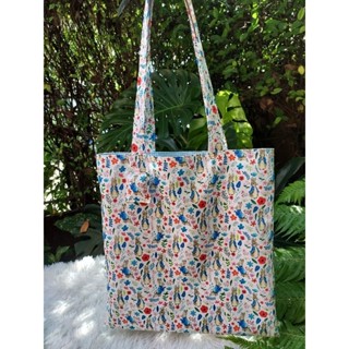 กระเป๋าผ้าใบใหญ่ shopping bag/มีซับใน