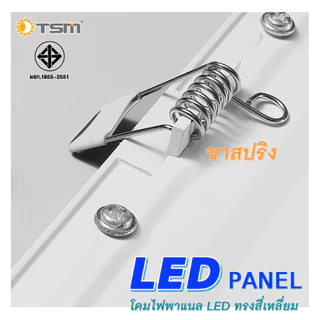 โคมไฟดาวน์ไลท์ LED Downlight Panel ฝังฝ้า ติดฝ้าเพดาน ดาวไลท์ รุ่น TSM-SP09,TSM-SP12,TSM-SP18