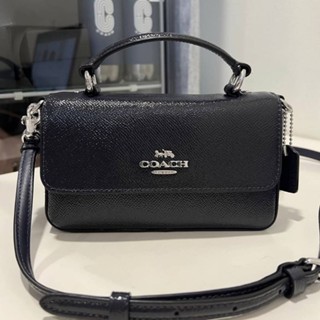 ✅💜NEW COACH MINI JOSIE TOP HANDLE CROSSBODY 
💜💜กระเป๋าถือได้สะพายได้ สีดำสง่าสวยงามมาก