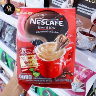 NESCAFE Blend&amp;Brew เนสกาแฟ คั่วบดละเอียด ริช อโรม่า สีแดง 459กรัม (17g×27ซอง)