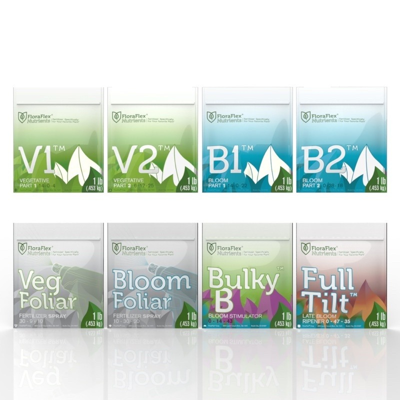 FLORAFLEX NUTRIENTS B1 B2 v1 v2 ขนาด 1lbs 1 ปอนด์ ปุ๋ยสำหรับทำดอก ทำใบ ปุ๋ยเร่งดอก สินค้าพร้อมส่ง ของแท้