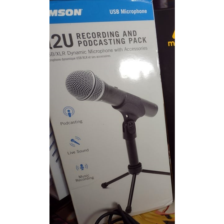 Samson Q2U USB&XLR Dynamic Microphone ✅(ของแท้✅พร้อมของแถม)