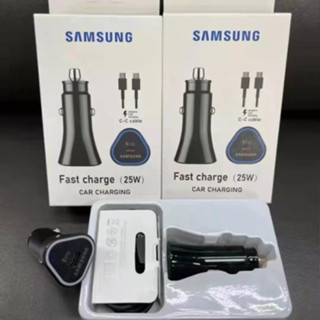 ซัมซุง Samsung 25w Dual Usb ที่ชาร์จแบตในรถ พร้อมสายชาร์จ ที่ชาร์จมือถือในรถ หัวชาร์จรถยนต์ ซัมซุง Type-C PD 25W ของแท้