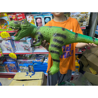 พร้อมส่ง ขายส่งของเล่นเด็กPD666-19 ของเล่นเด็กไดโนเสาร์ยางมีเสียงร้อง ตัวใหญ่ ปลีกตัวละ