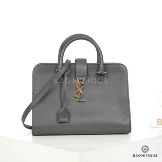 YSL CABAS SMALL GREY CALF GHW