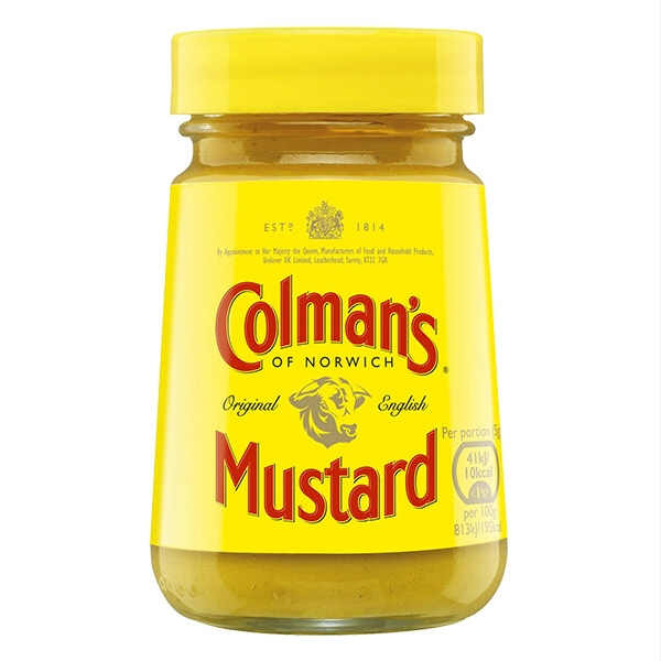 Mustard English 170g - Colman's มัสตาร์ดอังกฤษ รสชาติเข้มข้นแบบดั้งเดิม 170กรัม