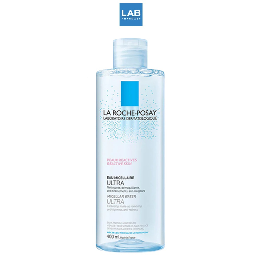LA ROCHE-POSAY Micellar Water Ultra Reactive Skin 400 ml. - เช็ดเครื่องสำอาง สำห