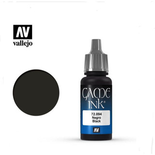 Vallejo Game Ink 72.094 Black Ink 17 ml 8429551720946 (สี)