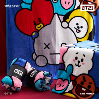 BT21  Basic  Group Blanket-ผ้าห่ม BT21