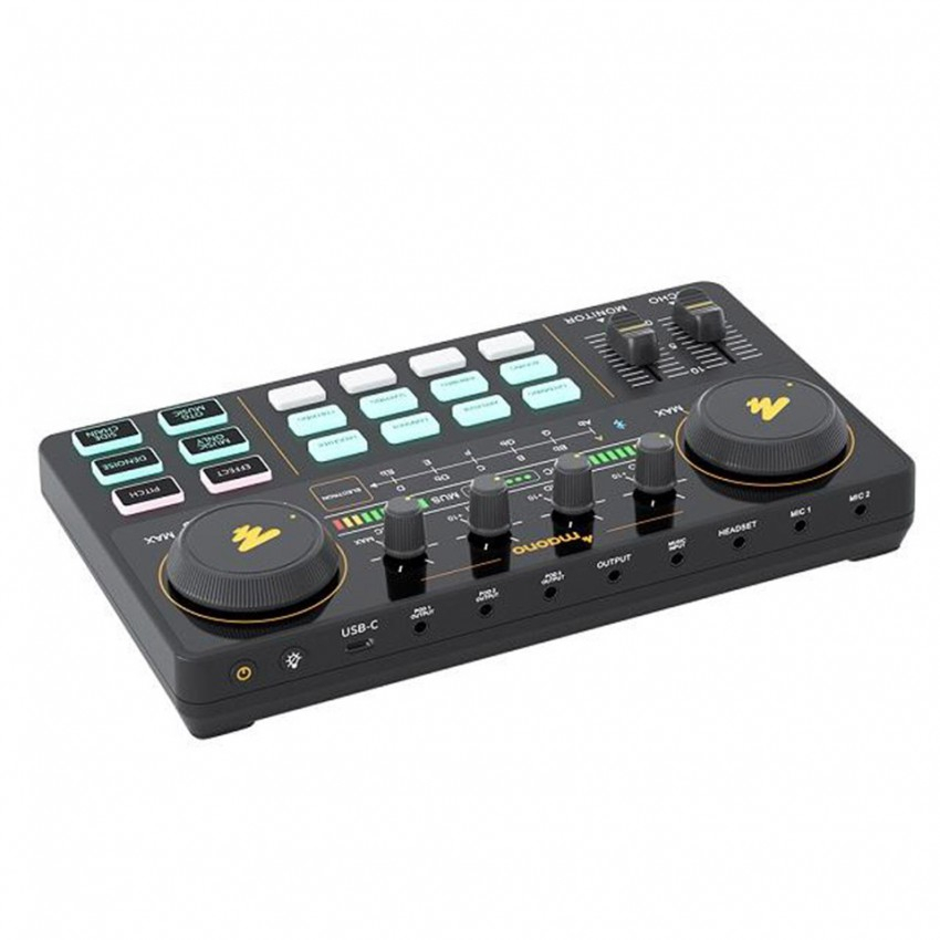 Maono AU-AM200 การ์ดเสียง มืออาชีพ พร้อมอินพุตบลูทูธ สําหรับโทรศัพท์ PC บันทึกเสียง ถ่ายรูป ถ่ายทอดสด AU AM200