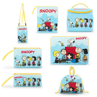 Snoopy ลิขสิทธิ์แท้ Set เซ็ต กระเป๋า สนู๊ปปี้ Snoopy : Blue (The Peanuts Movie)