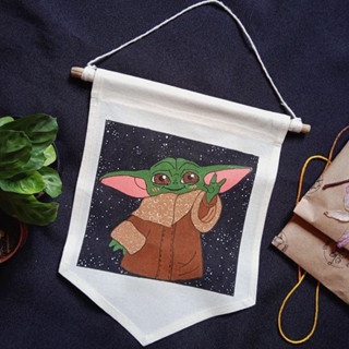 ป้ายแขวนงานเพ็นมือแบบลงเส้นหรือลงสีออกแบบฟรี ขนาด30*35สั่งเพ็นท์ได้ตามชอบราคา70