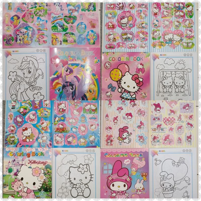 หนังสือระบายสี พร้อมสติ๊กเกอร์ สมุดระบายสี ลายลิขสิทธิ์ thumbnail 6