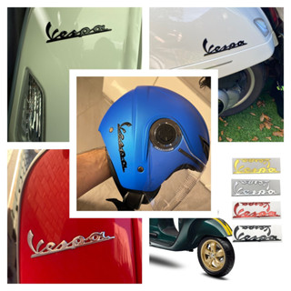 สติ๊กเกอร์ Vespa เวสป้า สติกเกอร์ PVC ตัวนูน 3D 2ชิ้น กันน้ำ แต่งรถ Piaggio Vespa946 GTS300 LX125 LX150 Sprint Primavera