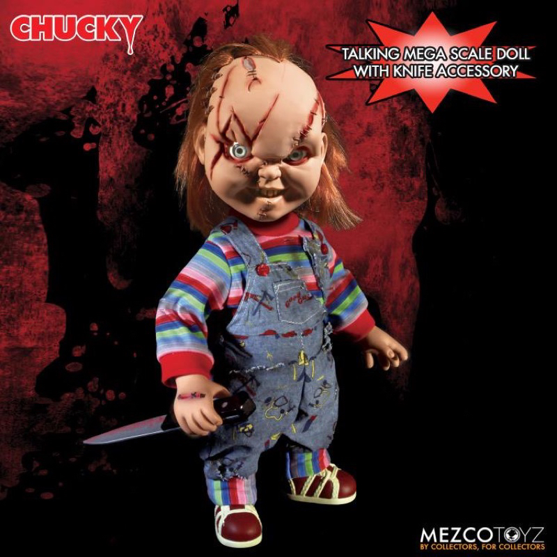 Bride of Chucky MDS Mega Scale Talking Chucky ตุ๊กตาขนาด15นิ้ว