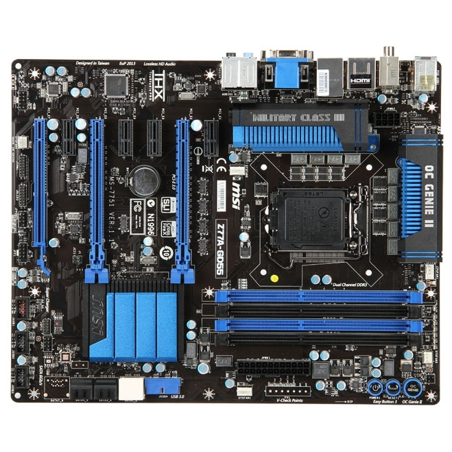 Mainboard MSI ZH77A-G43 (LGA1155) Support Intel gen2-3