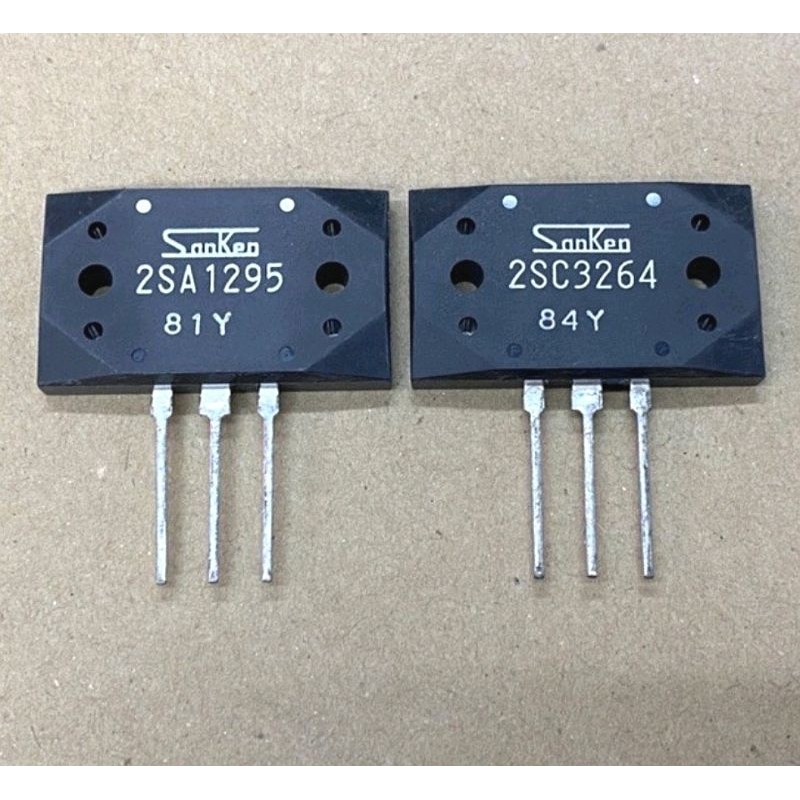 Transitor ทรานซิเตอร์ ยี่ห้อ Sanken ของแท้ เบอร์ 2SA1295 - 2SC3264 ( จำนวน 1คู่ )​
