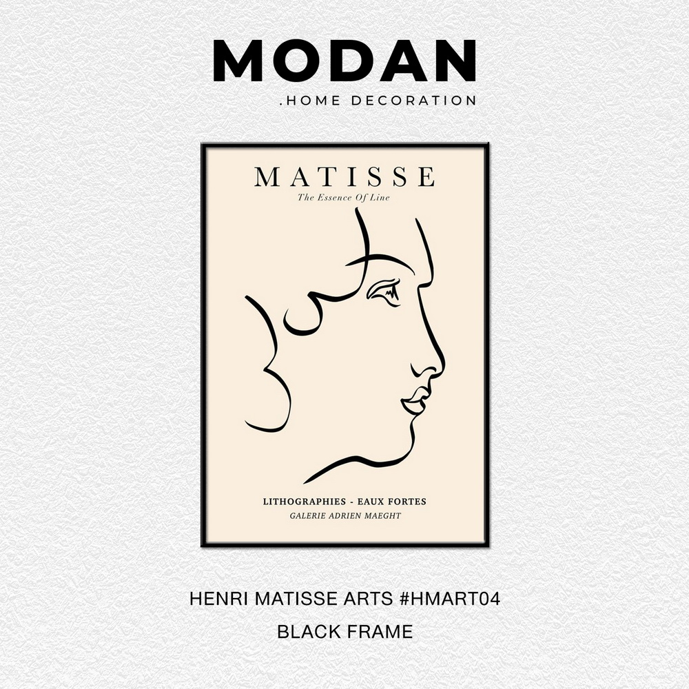 ⚡ พร้อมจำหน่าย ⚡ MODAN ภาพตกแต่งบ้านสไตล์โมเดิร์น HENRI MATISSE ART รหัส HMART04