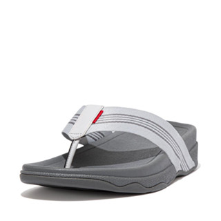 FITFLOP Mens SURFER Stripe Webbing Toe-Post Sandals รองเท้าแตะ ฟิตฟลอป ผู้ชาย แท้