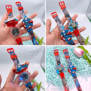 นาฬิกาเด็กผู้ชาย มีไฟกระพริบ มีเสียง ฝาเปิดปิดได้ สุดเท่
