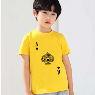 K-2616-SHORT  3สี เสื้อยืดแขนสั้นเด็กสไตส์เกาหลี สกรีนลายการ์ตูนน่ารักใส่ได้ทั้งหญิงและชาย ผ้าโพลีเอสเตอร์ ใส่สบาย