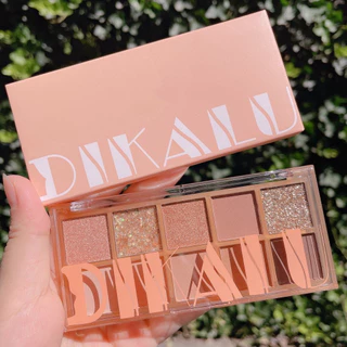 N261 DIKDLU พาเลทอายแชโดว์ กลิตเตอร์ ชิมเมอร์ เนื้อแมตต์ กันน้ํา 10 สี