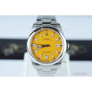 Rolex OP 41 mm. Yellow dial automatic swiss movement