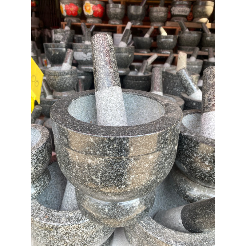 ครกทรงสูงก้นลึก8/8.5/9/10  ทรงสูง นิ้วพร้อมสาก