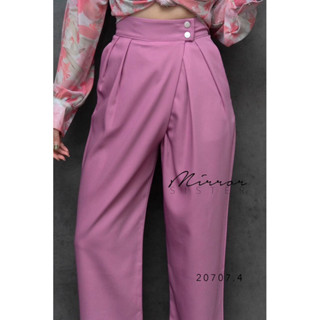 ToBys PANTs•• กางเกงเอวกิ่ว!!! แพทเทรินขากระบอกทรงสวยเป๊ะ  โดดเด่นที่ช่วงเอวแต่งขอบสวย มีกระดุมเงินแป๊ะ2เม็ดคู่