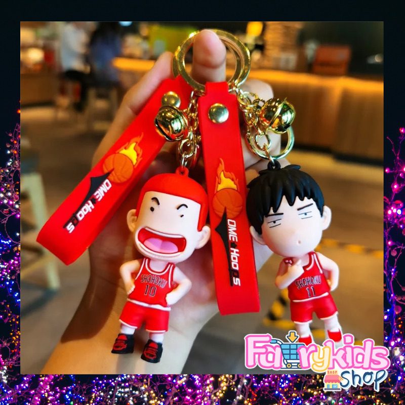 พร้อมส่ง พวงกุญแจสแลมดั้ง Slamdunk งานสวยสีจะไม่ได้แดงมากนะคะ ภาพจากสินค้าจริง งานดีเป็นpvc