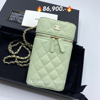 💚ถูกมากๆ สีน่ารักสุด New chanel phone bag สีละมุนสุดๆ