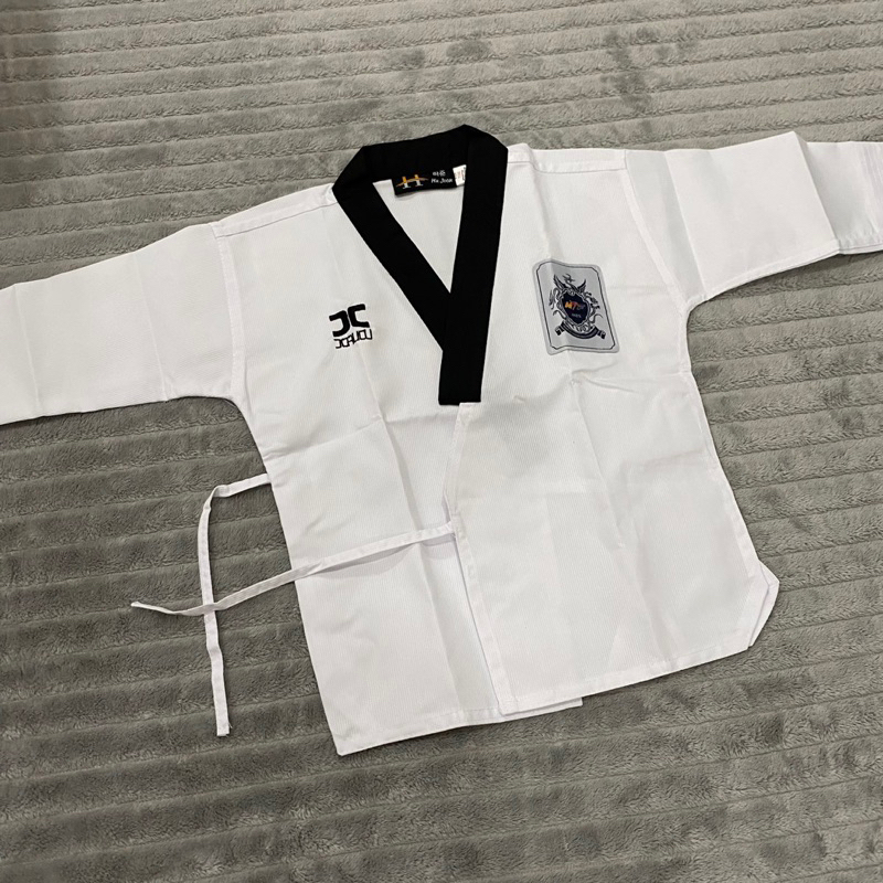 ชุดพุมเซ่ ลูกฟูกเสื้อขาวอย่างเดียว สีขาว ชุดเทควันโด กิโมโน คาราเต้ TAEKWONDO KARATE POOMSAE
