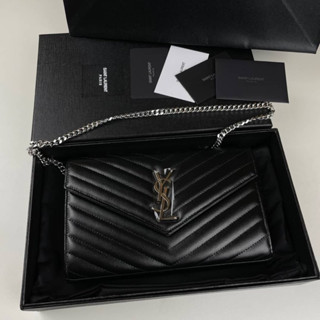 Saint Laurent Woc สีดำ อะไหล่เงิน