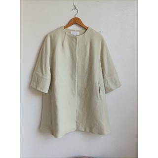JILLSTUART โค้ทสีเขียวอ่อนๆ มีซับใน ผ้าWool Angora , Nylon Size M รอบอก 42 นิ้วค่ะ