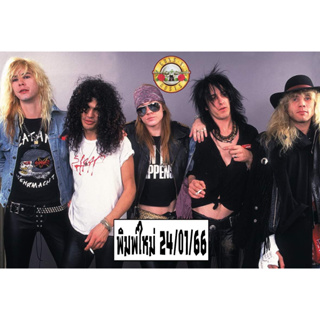 โปสเตอร์ Guns N’ Roses กันส์แอนด์โรสเซส วง ดนตรี รูป ภาพ ติดผนัง สวยๆ poster 34.5 x 23.5 นิ้ว (88 x 60 ซม.โดยประมาณ)