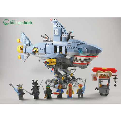(Retired )LEGO movie Phantom NINJAGO 70656 Gamma เด็กประกอบของเล่น Shark Boy