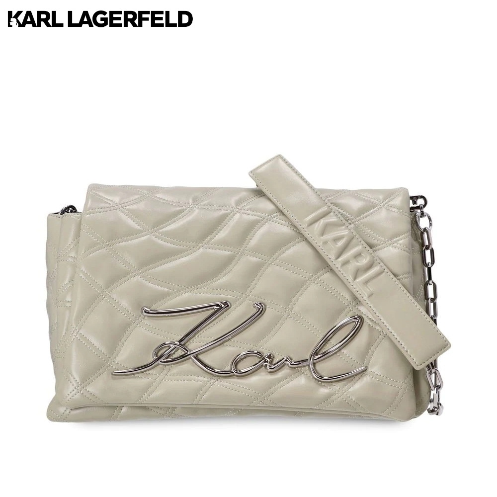 KARL LAGERFELD - K/SIGNATURE SOFT LARGE QUILTED SHOULDER BAG 230W3072 กระเป๋าสะพาย
