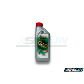 น้ำมัน CASTROL  รุ่น  ACTIV 3x 4T 20W40 1L.