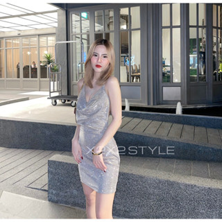 x2x2 style Glitter dressเดรสกลิตเตอร์no.S89