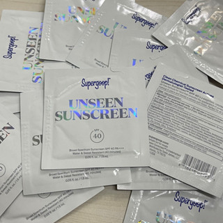 📍Tester ซอง 7 ซอง SUPERGOOP Unseen Sunscreen Broad Spectrum SPF 40 Pa+++ 1.5 ml x จำนวน 7 ซอง