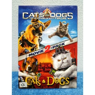 CATS &amp; DOGS MOVIE 2 PACK / ภาพยนตร์ : แคทส์ แอนด์ ด็อกส์ สงครามพยัคฆ์ร้ายขนปุย 2 ภาค (DVD) มือ 2