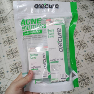 Oxecure Starter Kit สเปรย์ + สบู่ซัลเฟอร์โลชั่น30ก..+สบู่50มล.หมดอายุ2025/02/20