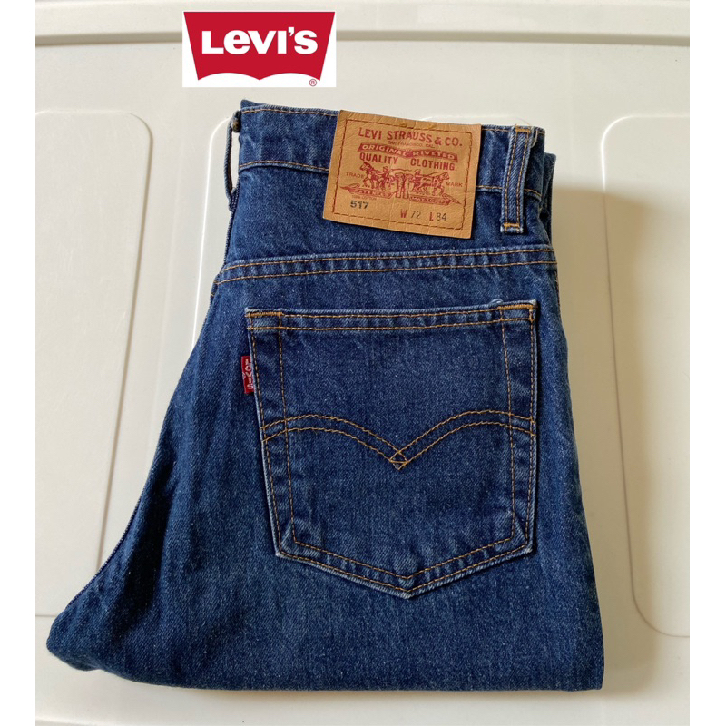 {เอว28}เอวสูงไม่ยืด LEVI'S 517 แท้💯มือ2