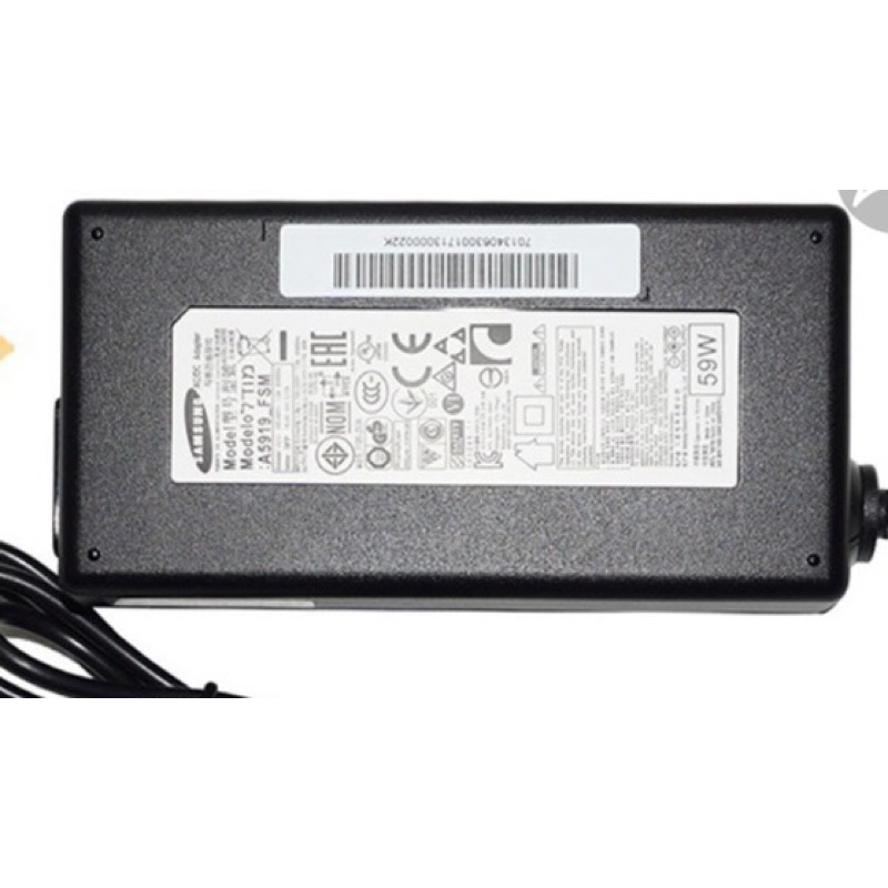 Adapter Samsung / Lgs เกรด Original 19V 3.17A 59W เกรด Original ขนาดหัว 6.5x4.4 ใช้สำหรับจอภาพและ TV