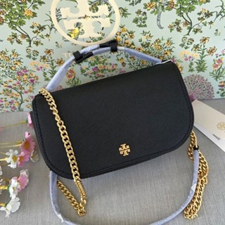 Tory Burch สีดำ หนังซาเฟียโน่ มี2สาย