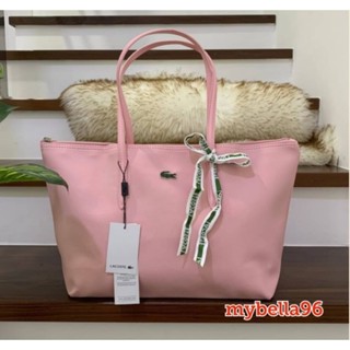 Lacoste Large Zip Tote Bag Long Handle แท้งาน outlet