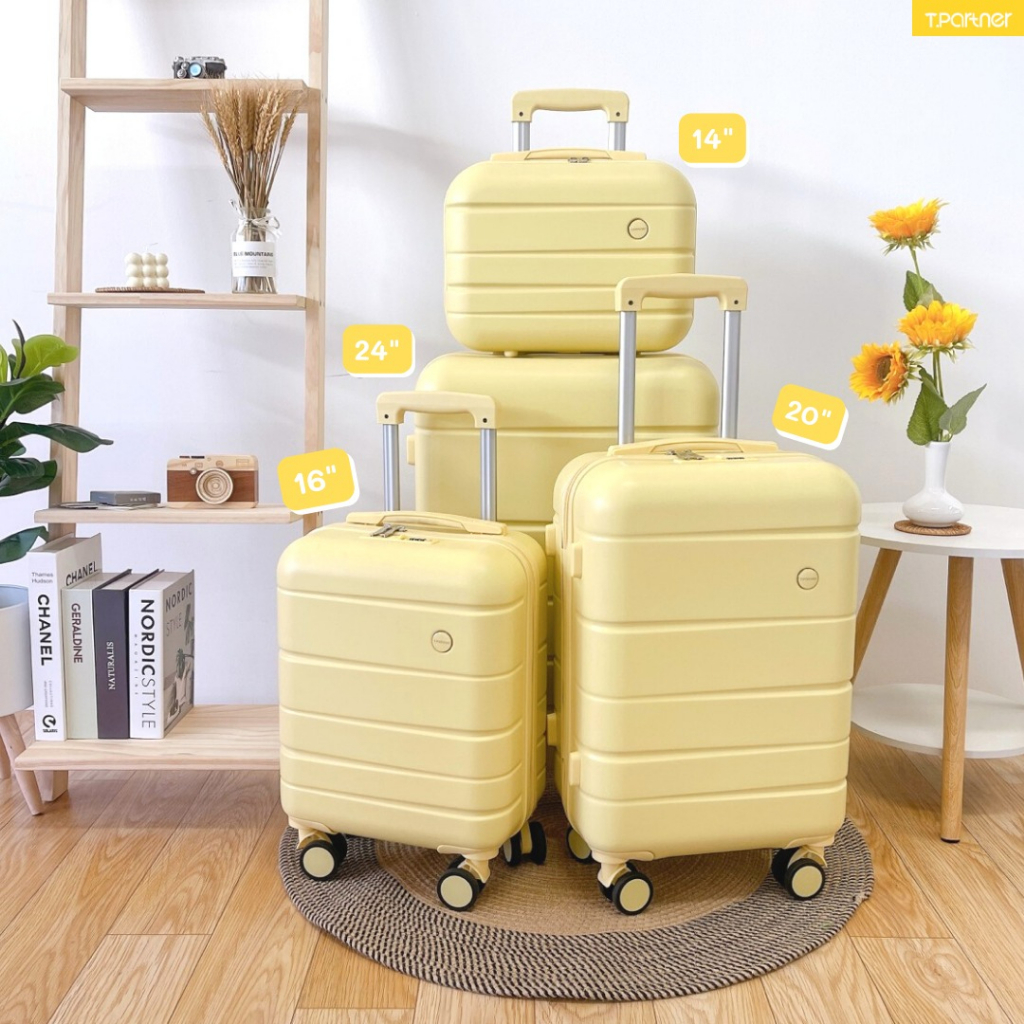 Tpartner แท้ (ประกัน1ปี) กระเป๋าเดินทางล้อลาก Eco เฟรมซิป หรูไม่แพง ดีไซนเรียบง่าย กระทัดรัดคล่องตัว