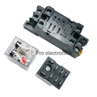 ใหม่ คุณภาพญี่ปุ่น LY2  LY2N RELAY 12VDC , 24VDC,110V, 220VAC Socket ราคาต่อชิ้น